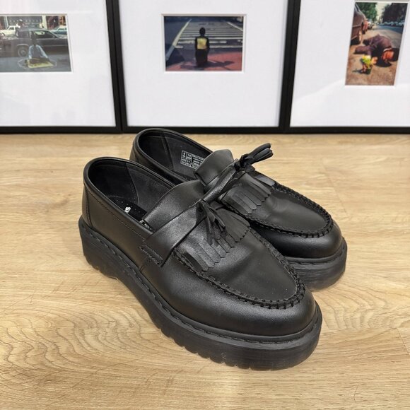Dr Martens Vegan Adrian Felix Platform Tassel Loafers - Picture 1 of 4